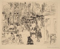 The Jewish Quarter in Amsterdam, Max Liebermann, 1906