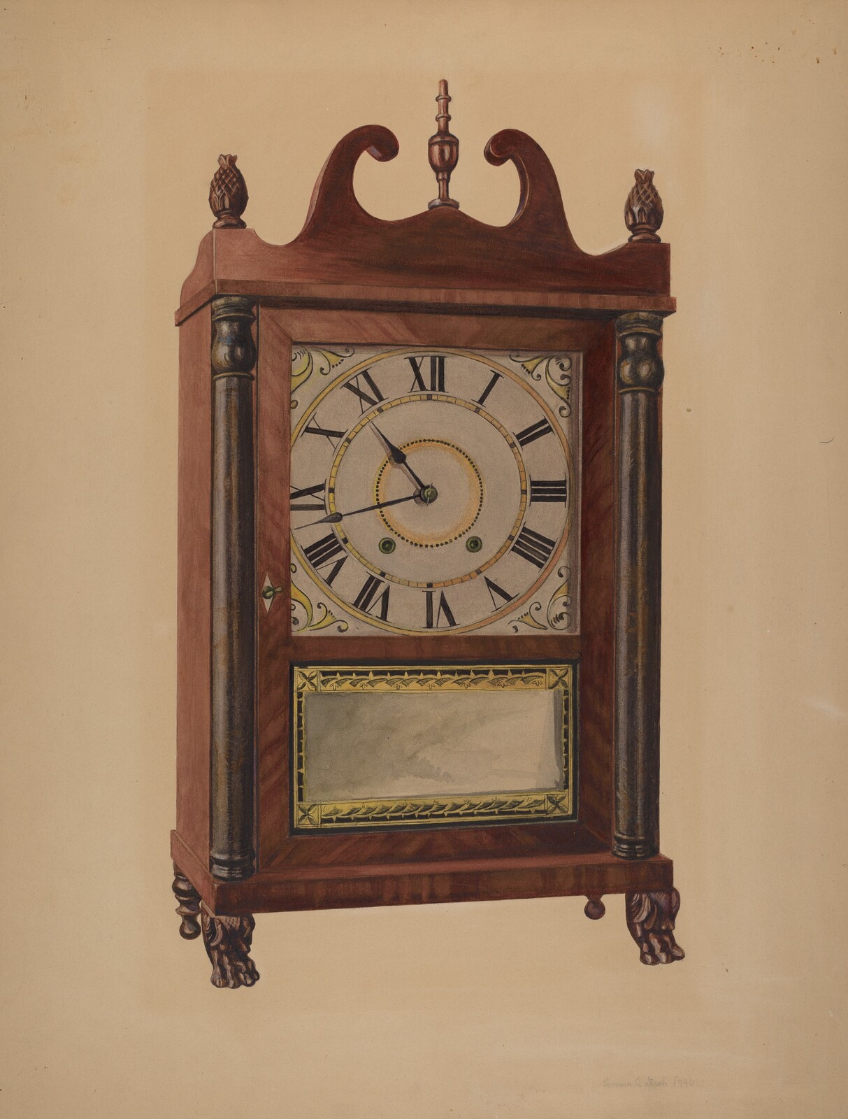 Eli Terry Clock, Herman O. Stroh, 1940