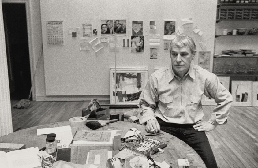 Willem de Kooning in his Studio