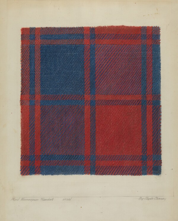 Plaid Homespun Coverlet