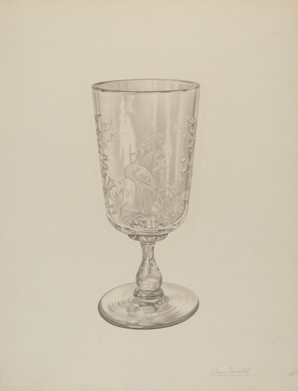 Celery Vase, Palmyra Pimentel, c. 1939