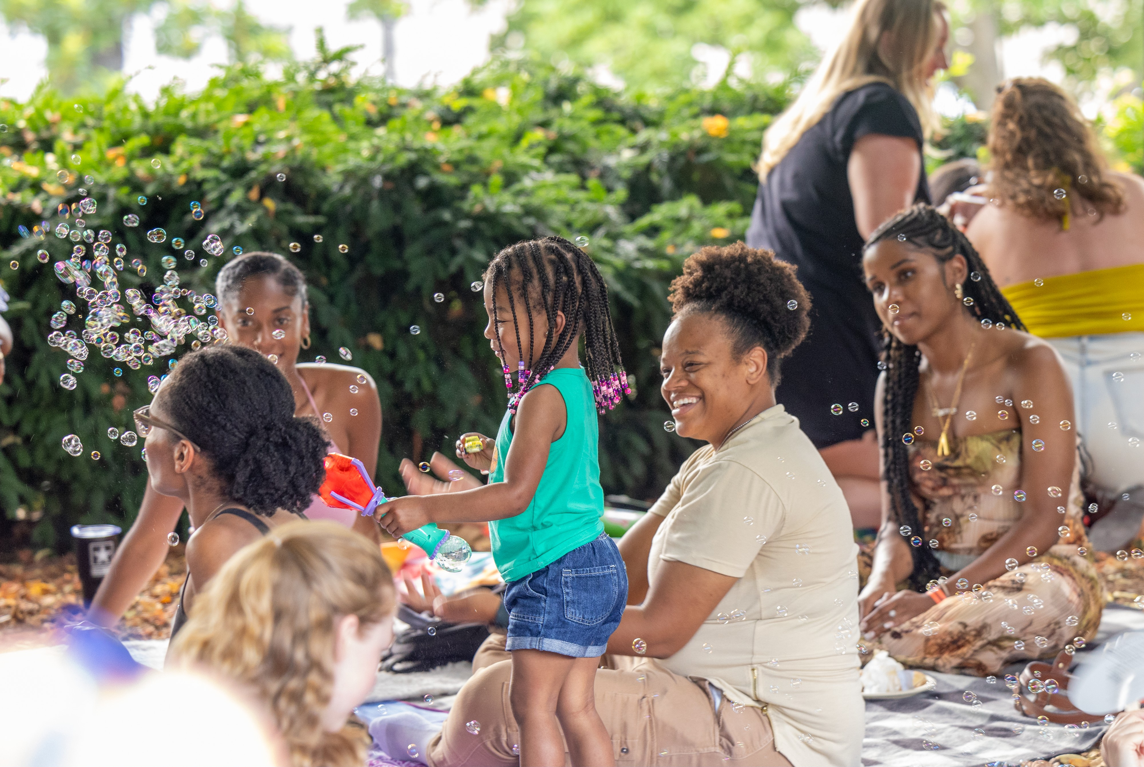 Visitors enjoy the National Gallery of Art’s Sculpture Garden
