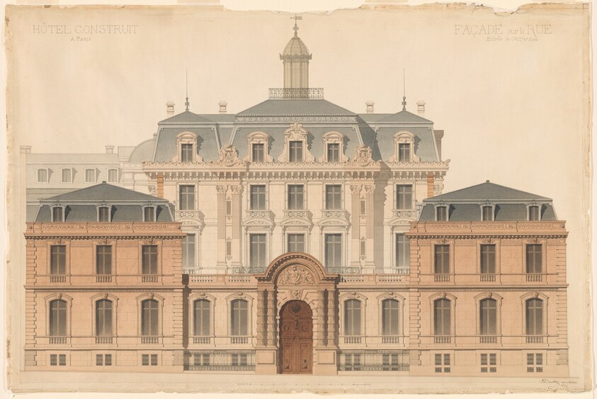 Presentation Drawing of the Hôtel de Camondo