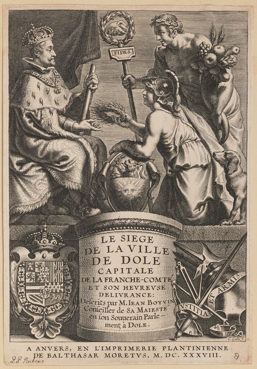 Title Page for Jean Boyvin, Le Siege de la Ville de Dole