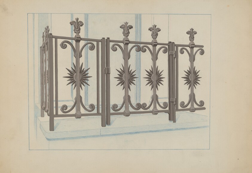 Cast Iron Gate and Fence