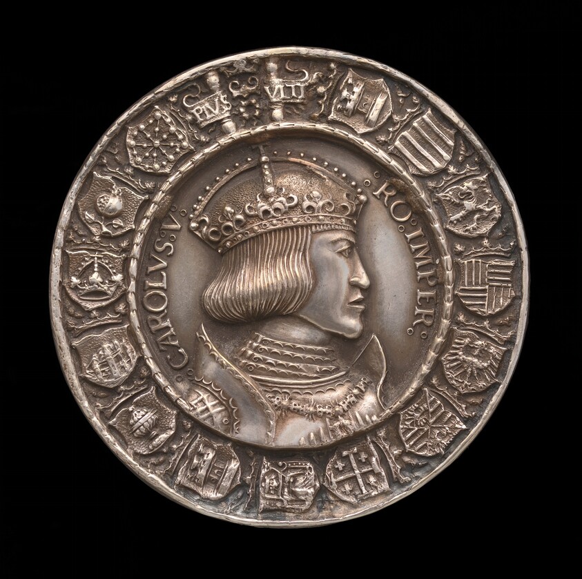 Charles V, 1500-1558, King of Spain 1516-1556, Holy Roman Emperor 1519 [obverse]