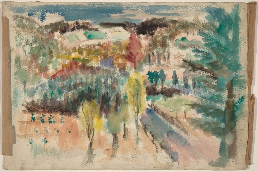 Landscape with Trees and Hills [recto]