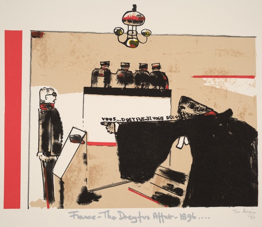 France - The Dreyfus Affair - 1896, from Ubu centenaire: Histoire d'un farceur criminel