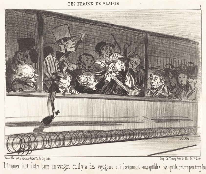 L'Inconvénient d'être dans un wagon...