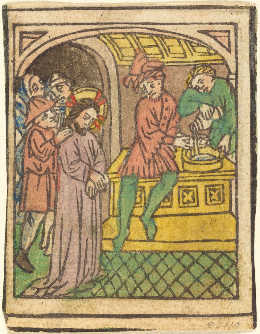 Pilate Washing His Hands [recto]