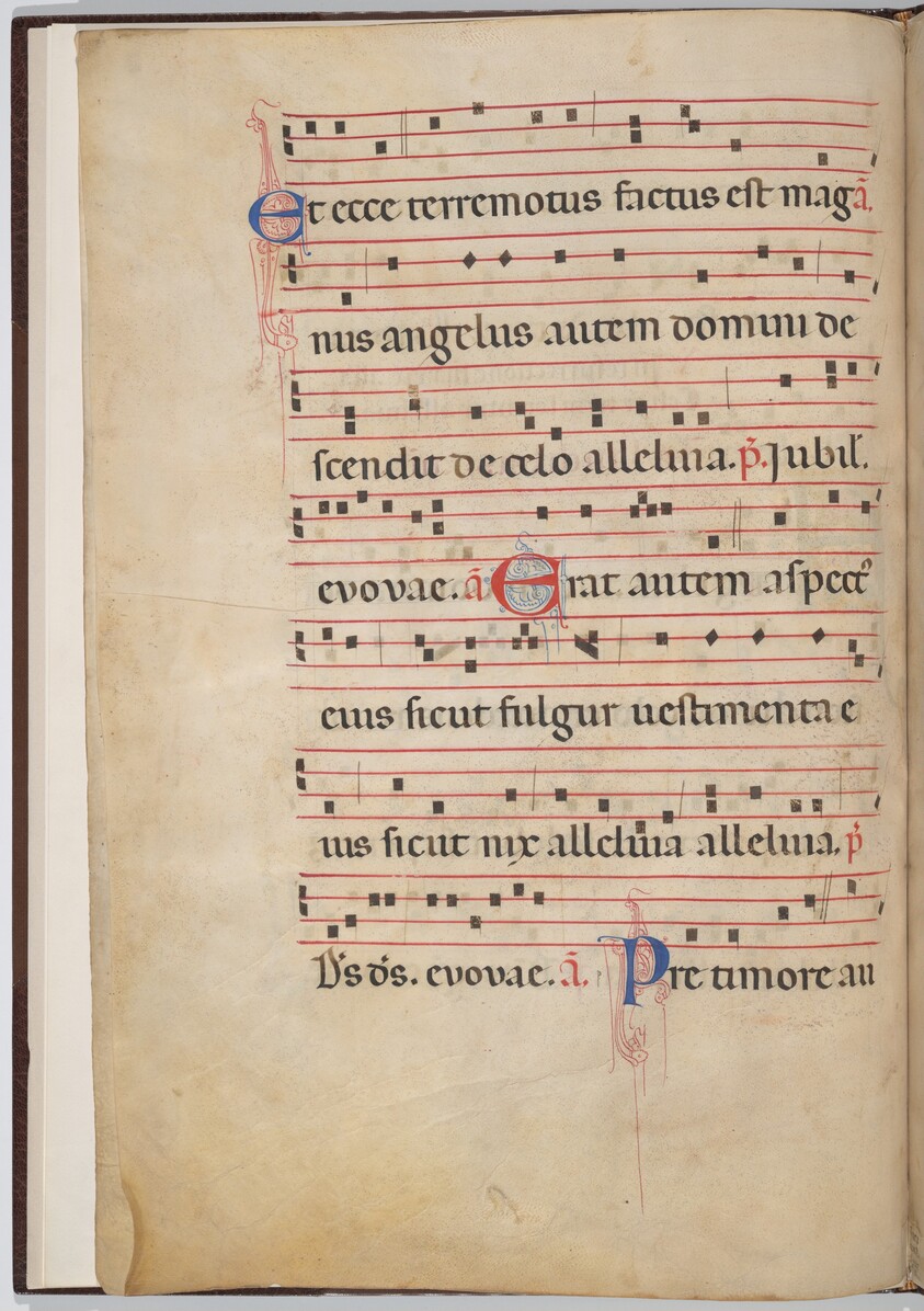 Leaf 3 from an antiphonal fragment (verso)