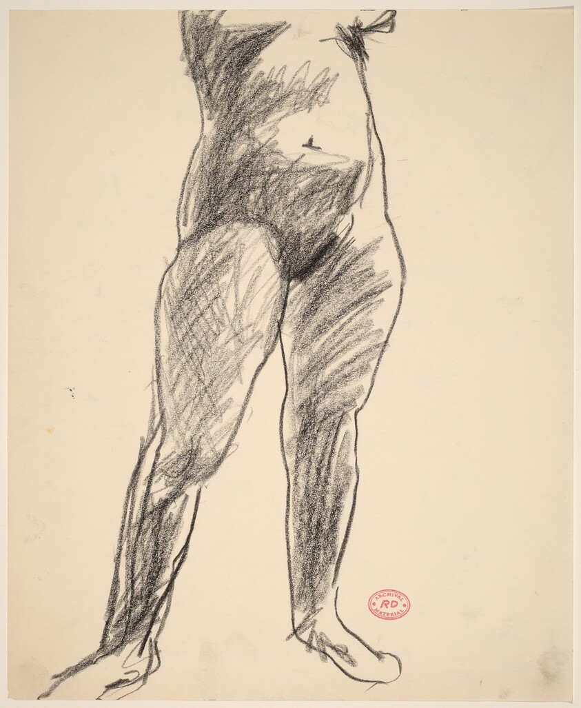 Untitled [torso and legs of a standing female nude]