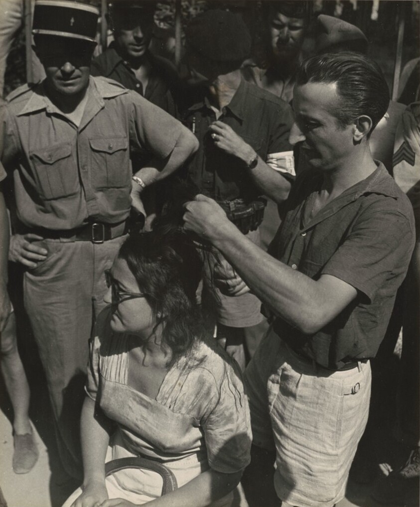 Untitled (woman accused of collaboration, St. Tropez, France)
