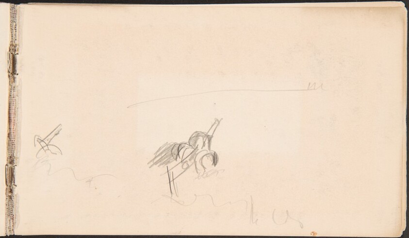 Study of Artillery Cannon (Begonnene Studie einer Artilleriekanone) [p. 1]