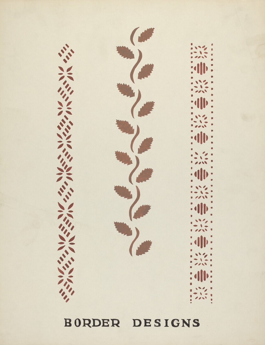 Border Designs from Proposed Portfolio "Maine Wall Stencils"
