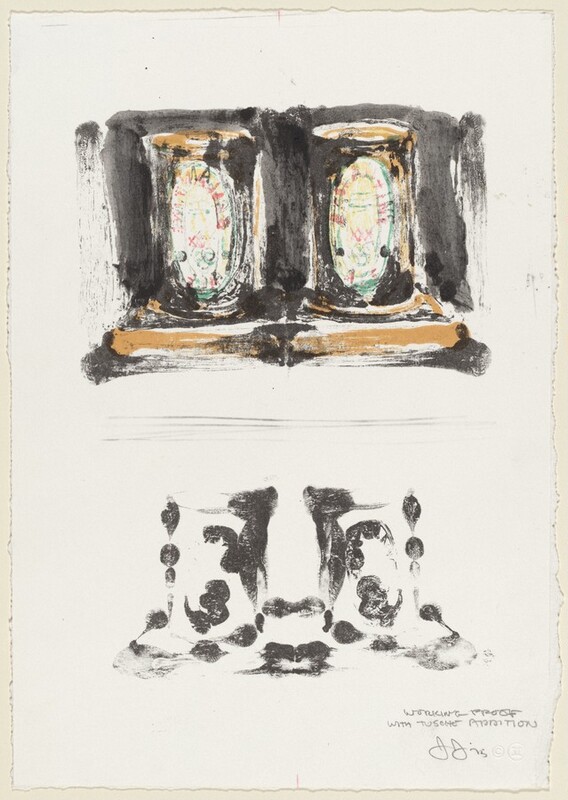 Jasper Johns Ale Cans trial proof lithograph National Gallery of Art
