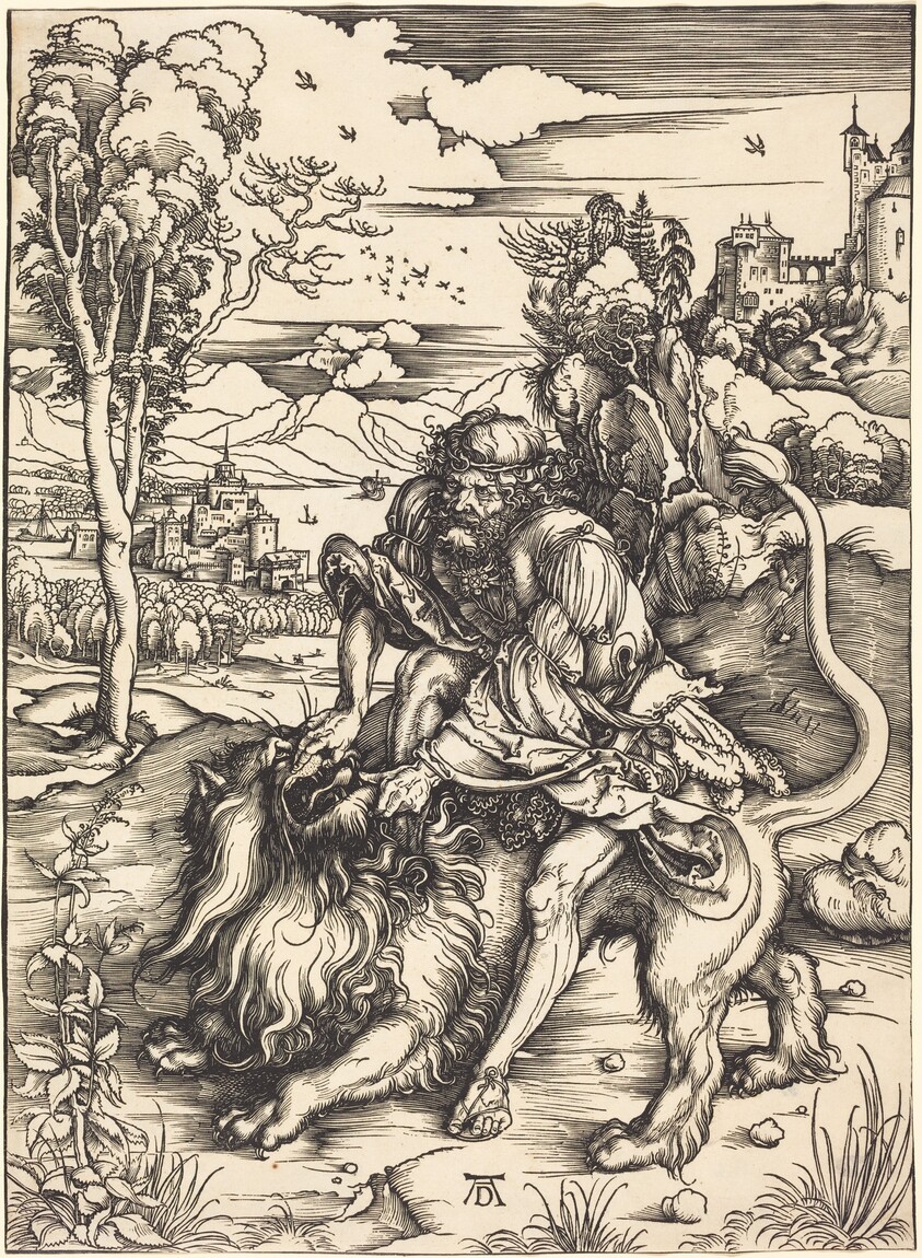 Samson Fighting with the Lion