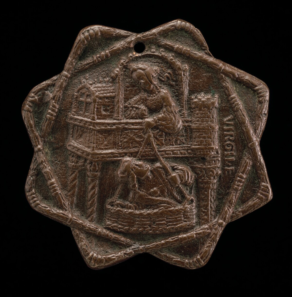 Virgil Suspended in a Basket