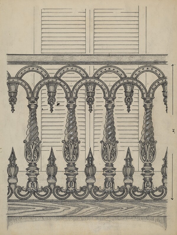 Cast Iron Balcony Rail