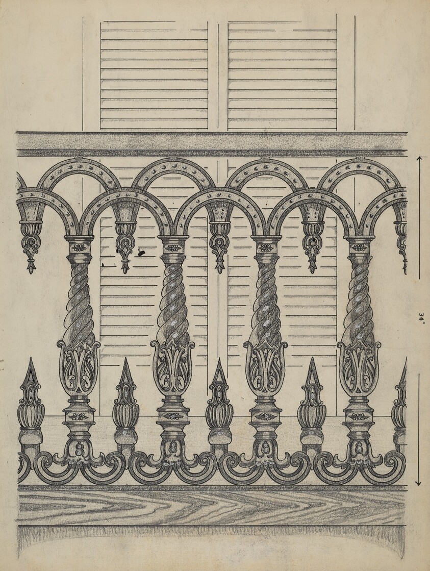 Cast Iron Balcony Rail