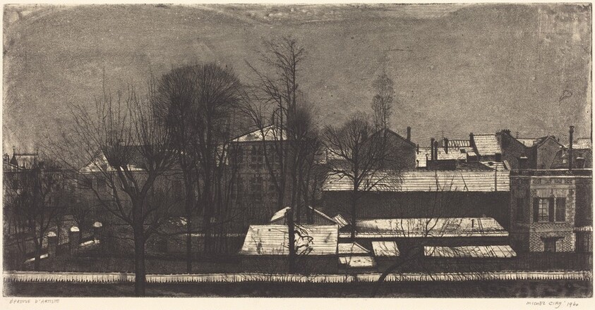 Les grands toits sous la neige