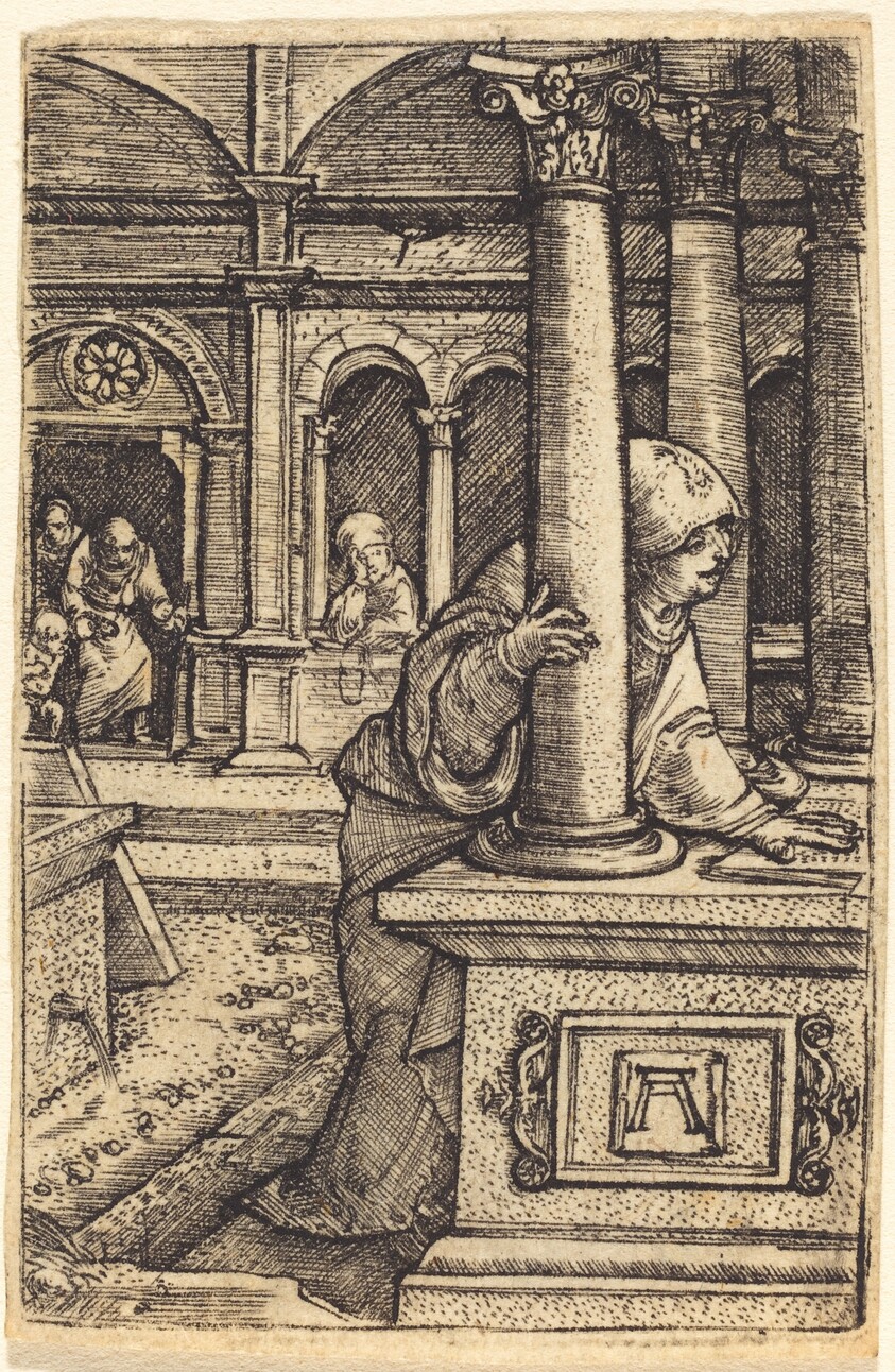 The Virgin Seeking Jesus in the Temple