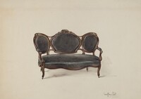 Settee, Walnut, Geoffrey Holt, c. 1937