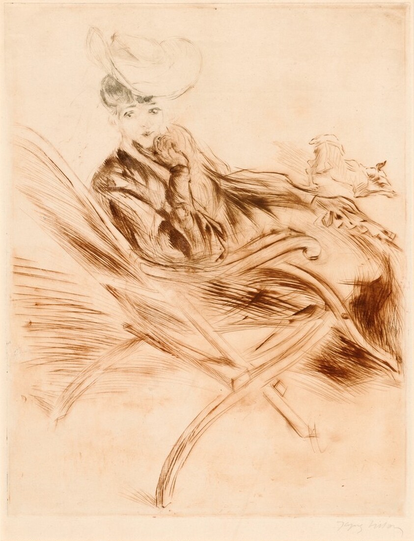 Gaby in a Chaise Longue