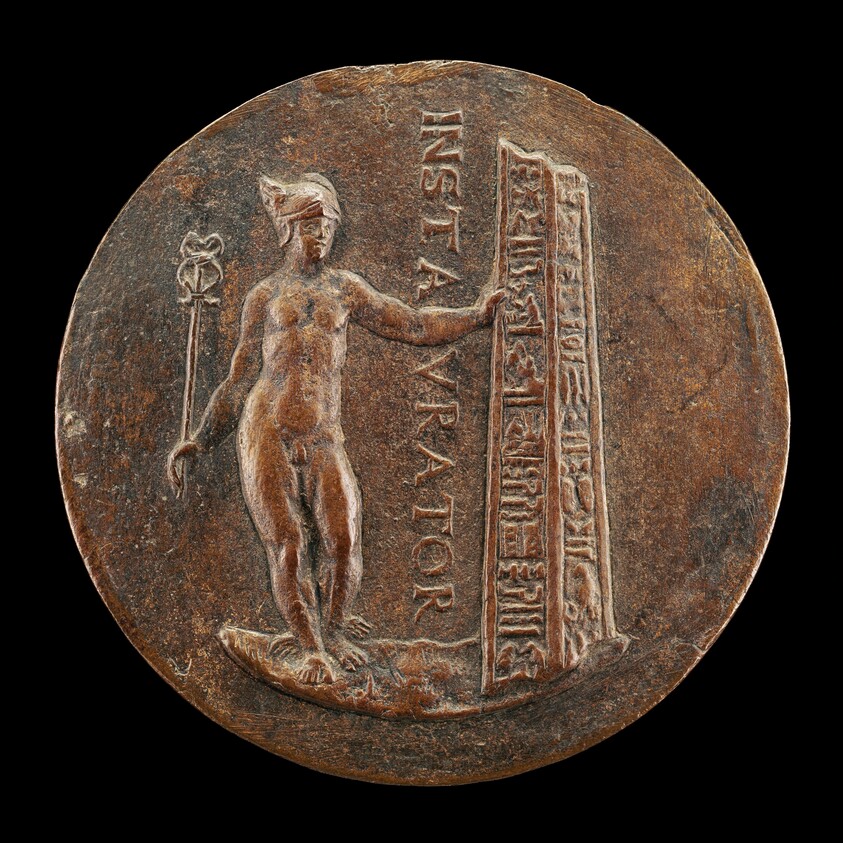 Mercury and a Broken Obelisk [reverse]