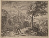 The Large Tree and the Cascade, Herman van Swanevelt