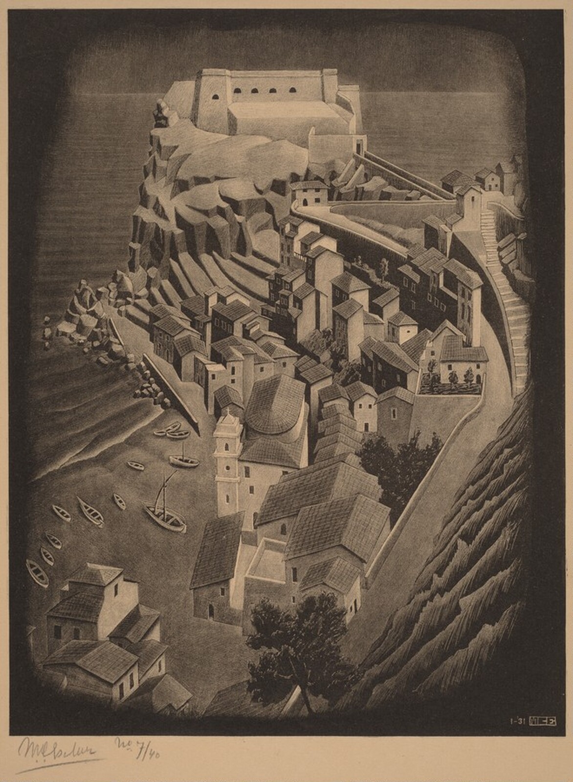Scilla, Calabria, M.C. Escher, 1931