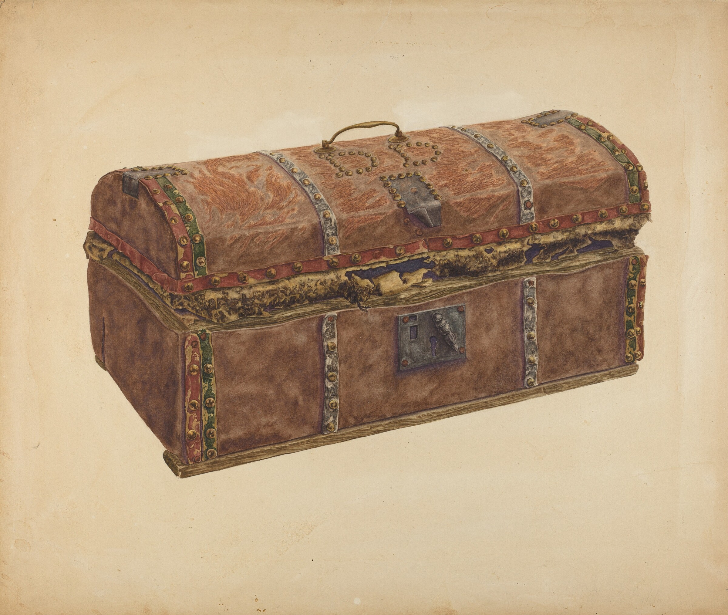 Skin Covered Trunk, Russell Madole, c. 1939