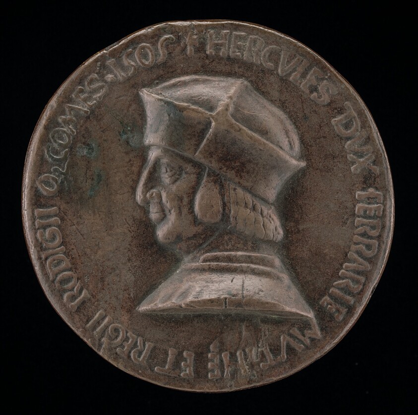 Ercole I d'Este, 1431-1505, Duke of Ferrara, Modena, and Reggio 1471 [obverse]
