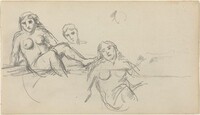 Seated Bather [verso], Paul Cezanne, 1882/1885