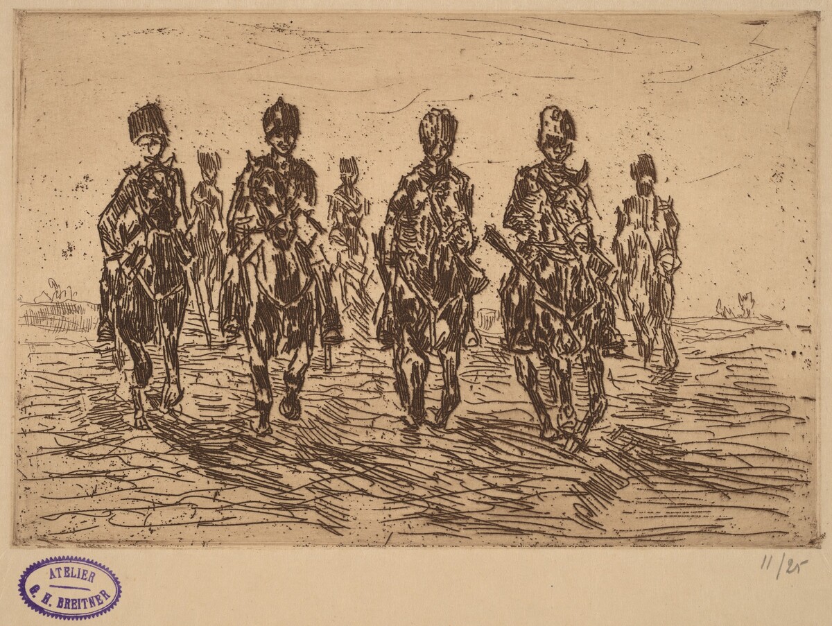 Galloping Hussars in Front View