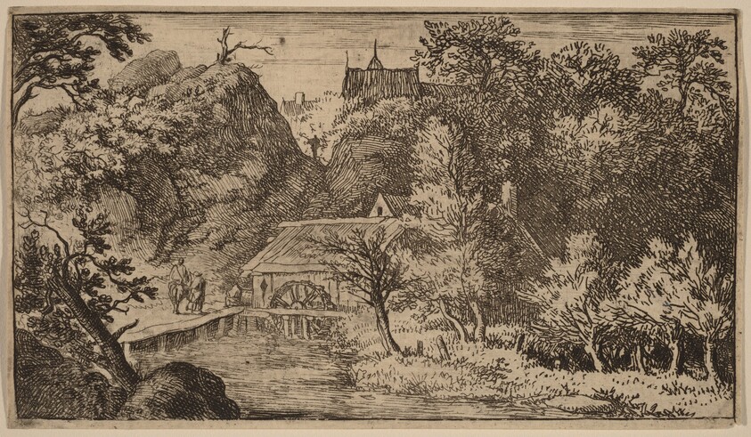 Water Mill at the Foot of a Mountain