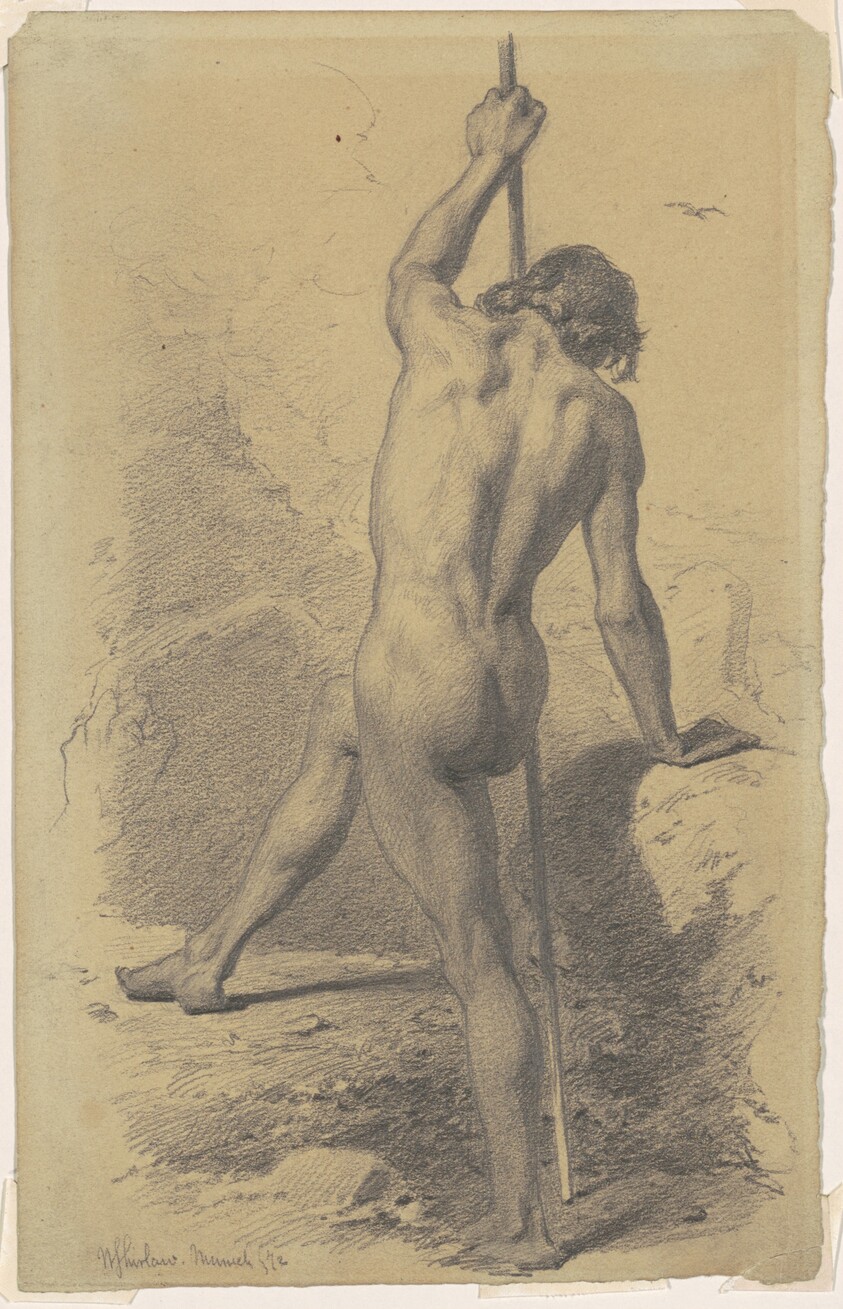 Male Nude with Staff