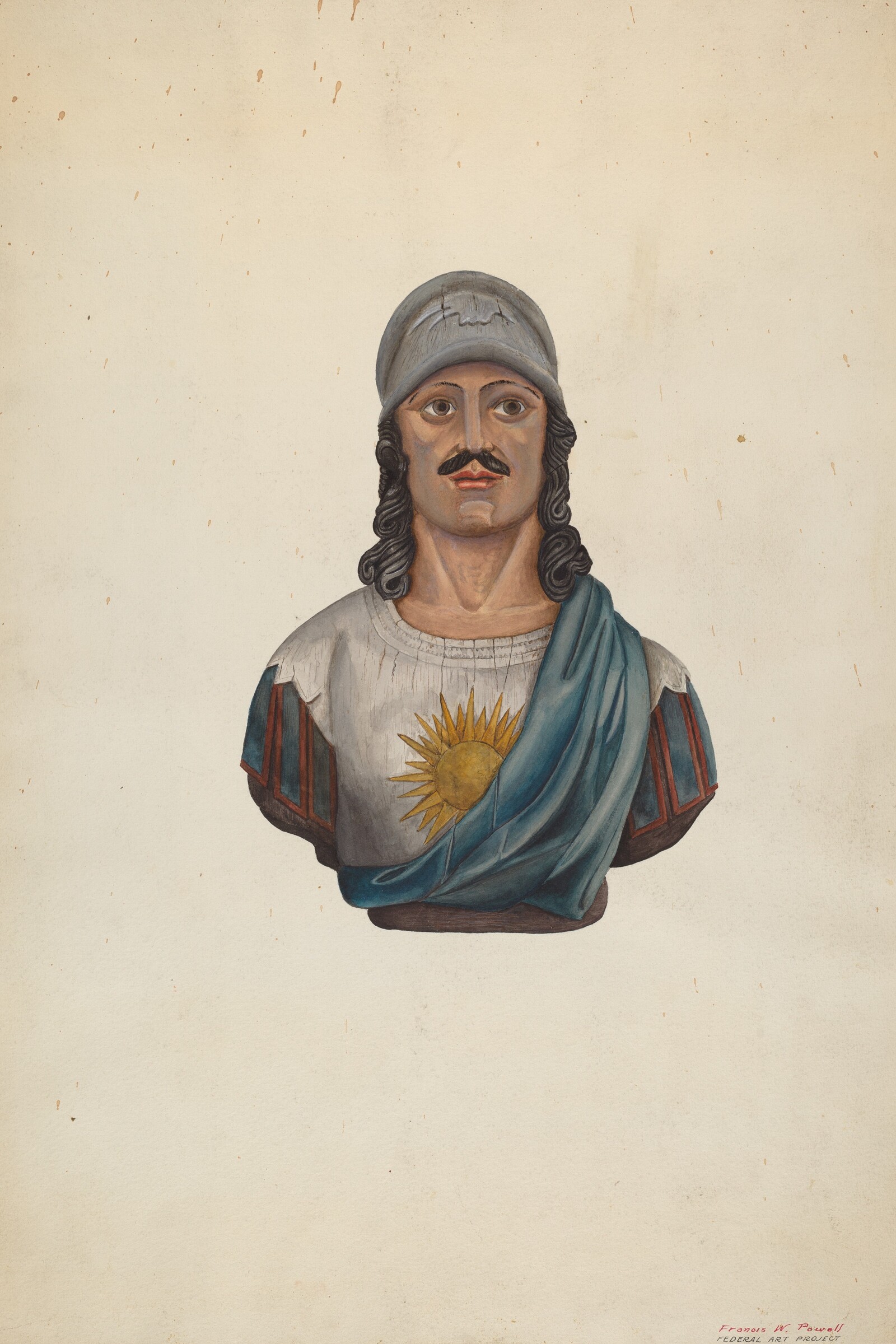 Figurehead: Warrior with Helmet, F.W. Powell, c. 1938