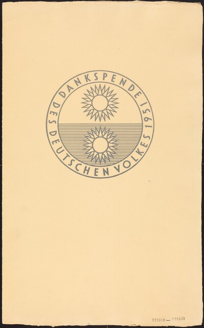 Dankspende des deutschen Volkes 1951 / Deutsche Graphik 1952