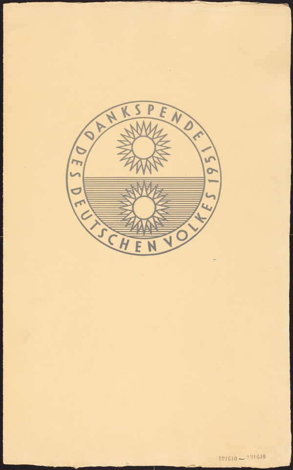 Dankspende des deutschen Volkes 1951 / Deutsche Graphik 1952