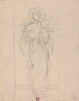 Standing Saint holding the Christ Child, Karel Vitezslav Masek, 1896