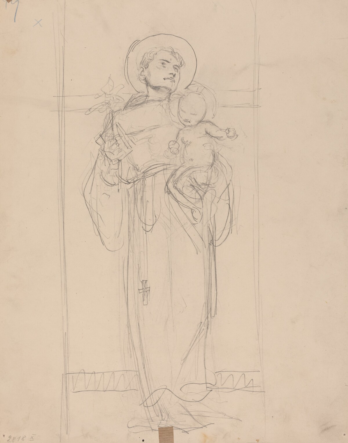 Standing Saint holding the Christ Child