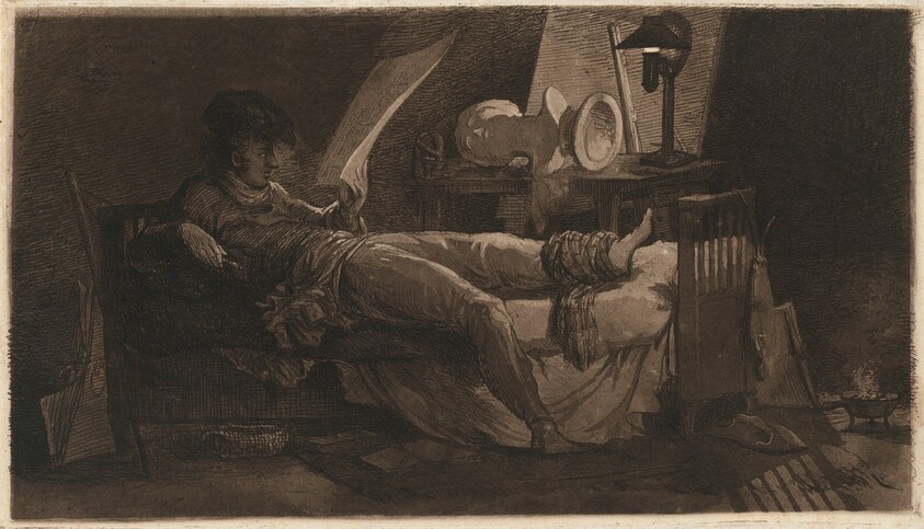 Self-Portrait with an Injured Foot