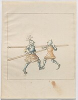 Foot Combat with Pikes, German 16th Century, c.1512-1515