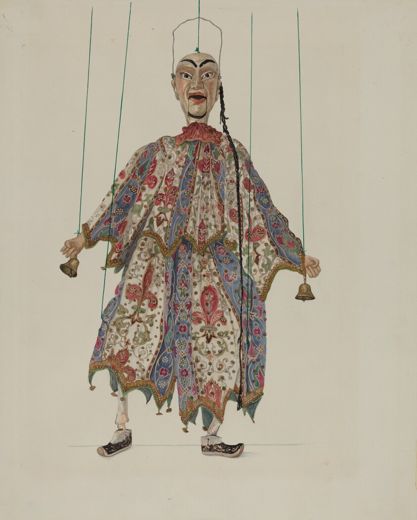 Puppet - "Chinese Minstrel"