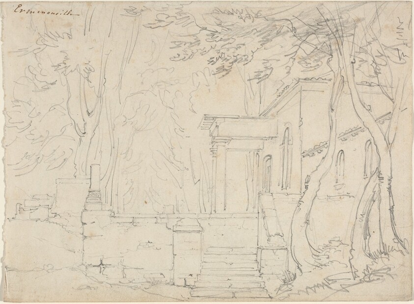 House with a Portico at Ermenonville