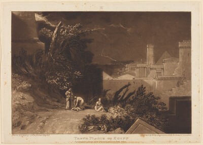 Tenth Plague of Egypt, Joseph Mallord William Turner and William Say, published 1816