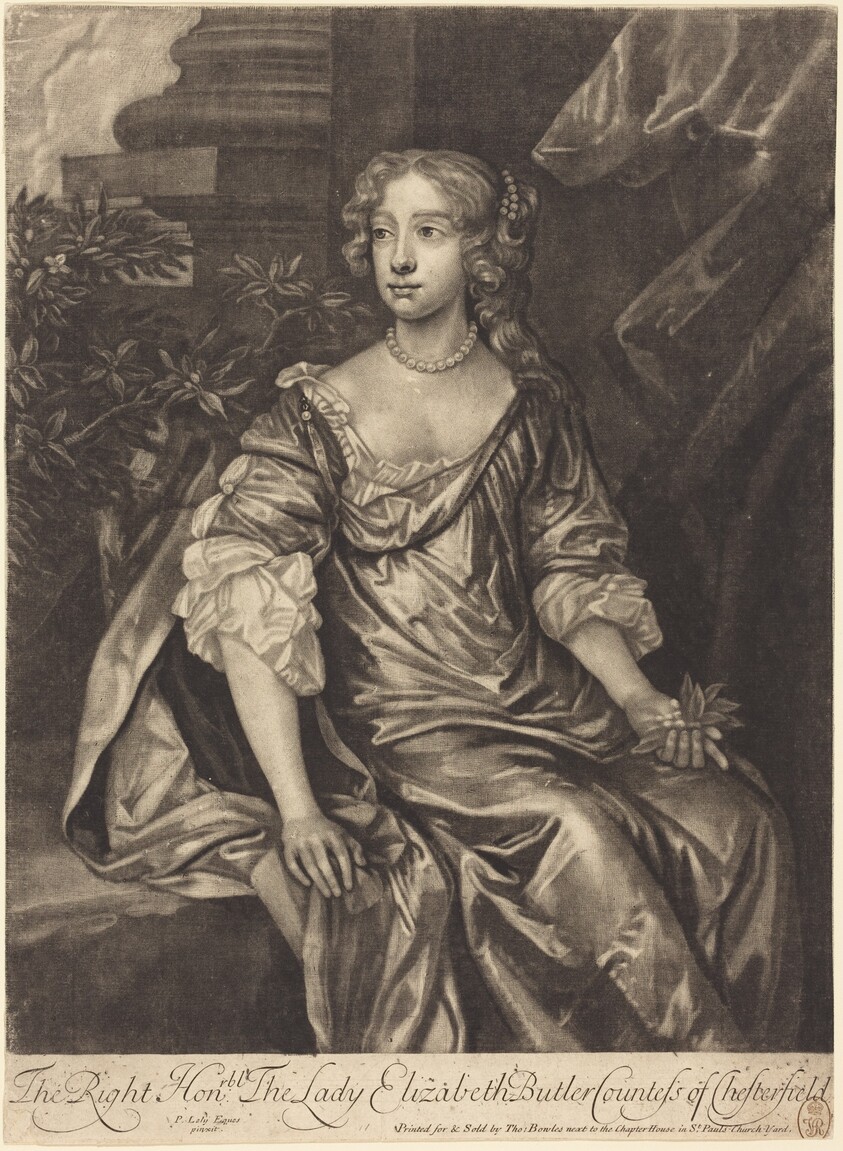 The Right Honorable Lady Elizabeth Butler, Countess of Chesterfield