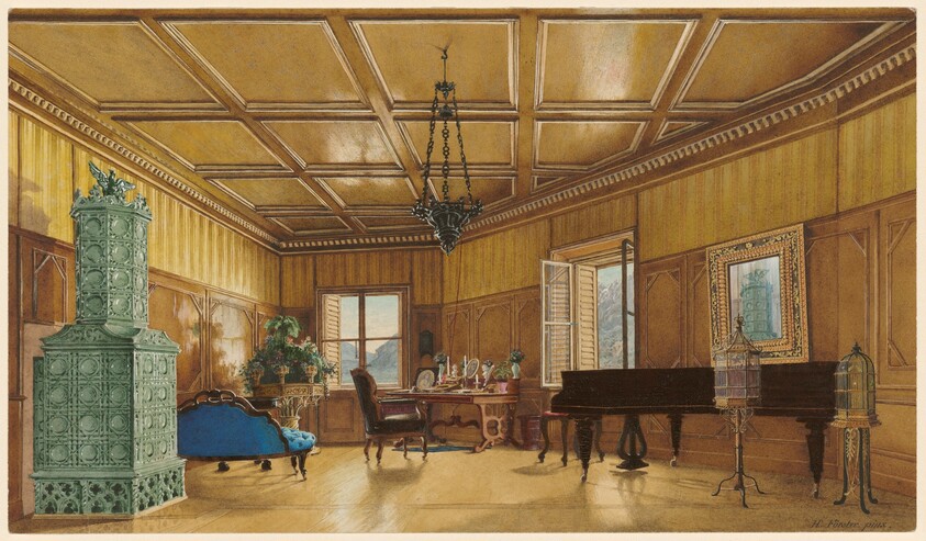 The Music Room of Archduchess Margarete, Princess of Saxony, in Schloss Ambras
