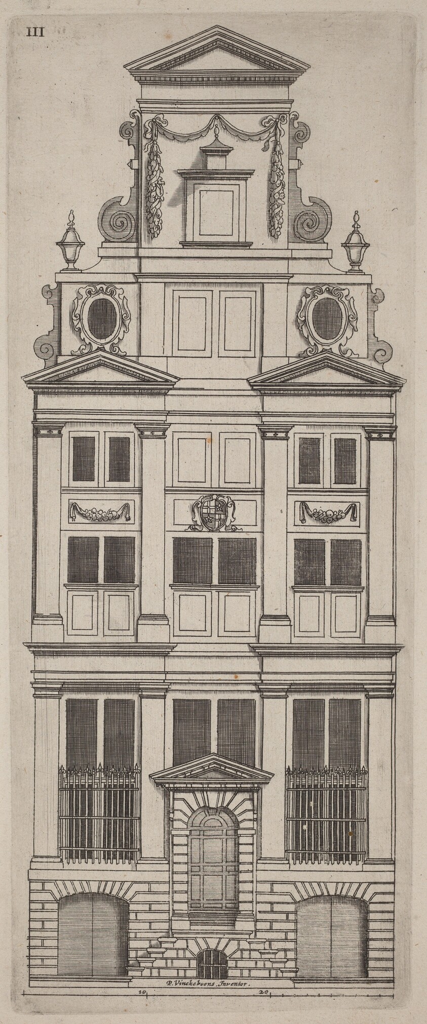 Dutch Facade Elevation: pl. 3